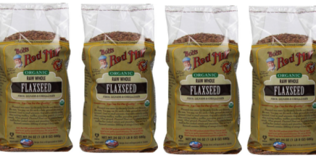 Amazon: FOUR 24-Ounce Bags of Bob’s Red Mill Organic Whole Flaxseed Only $3.06 Each Shipped