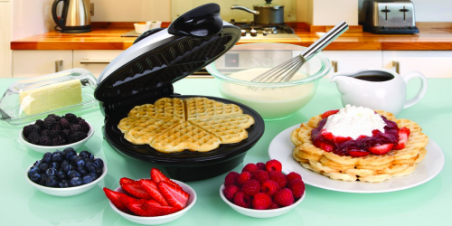 Amazon: Heart Shaped Waffle Maker Only $26.99 (Reg. $59.99!) – Great for Valentine’s Day