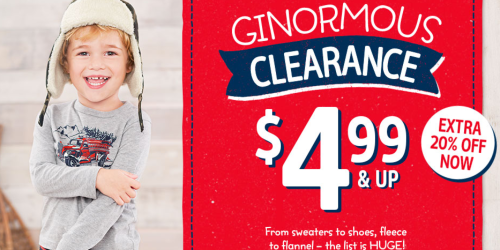 Carters & OshKosh B’Gosh: Free Shipping on ALL Orders + 20% Off Clearance = Great Deals