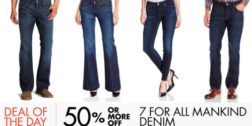 Amazon: 50% or More Off 7 for All Mankind Denim (Today Only)