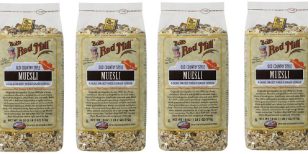 Amazon: FOUR 18-Ounce Bags of Bob’s Red Mill Old Country Style Muesli Only $2.70 Each Shipped