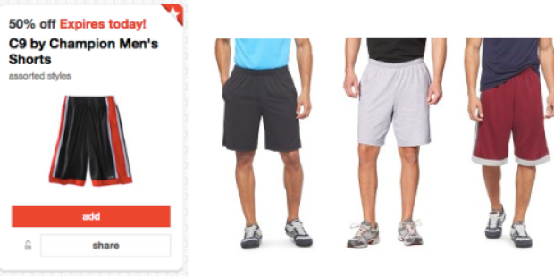 Target Cartwheel: 50% Off Men’s C9 by Champion Shorts (Today Only!) + Great Online Clothing Deals