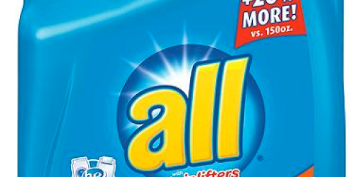 Walmart.com: All Oxi Liquid Laundry Soap 180 fl oz Only $1.97 (After ShopAtHome Cash Back)