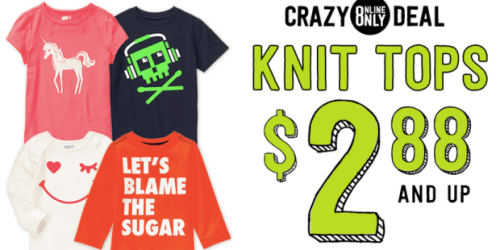 Crazy 8: Boy’s and Girl’s Knit Tops $2.88 and Up (Regularly Up to $14.88!)