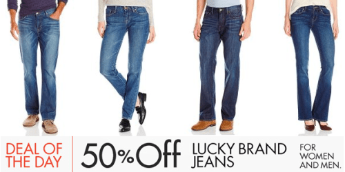 Amazon: 50% Off Lucky Brand Denim for Men & Women (Today Only)