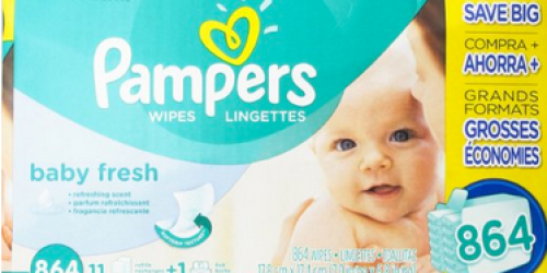Amazon: Pampers Baby Fresh Wipes 864 Count Only $18.99 Shipped = 2¢ Per Wipe