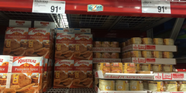 Sam’s Club: Three-Pack of Krusteaz Pumpkin Spice Mix & Three-Pack of Libby’s Canned Pumpkin Only 91¢?!