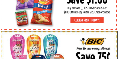 Military-Only Printable Coupons: Save on Tostitos Salsa, Frito-Lay Chips & More