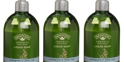 Amazon: 3 Nature’s Gate Organics Liquid Hand Soaps in Lemongrass & Sage Only $6.99 (Ships W/ $25 Order!)