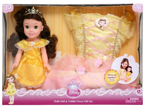belle doll and dress set