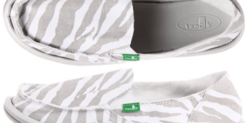 Amazon: Sanuk Women’s I’m Game Sidewalk Surfer Slip-Ons in Zebra Grey Only $17.98 (Reg. $50!)