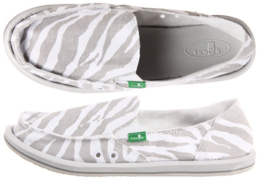 Amazon Sanuk Women s I m Game Sidewalk Surfer Slip Ons in Zebra
