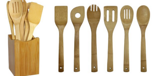 Amazon: Highly Rated 7-Piece Bamboo Cooking Utensil Set Only $7.02 (Regularly $40.12)