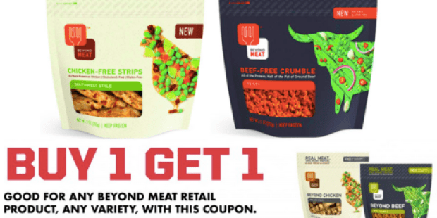 New Buy 1 Get 1 Free Beyond Meat Coupon = 2 Products Possibly Just $2.24 at Whole Foods (After Rebates)