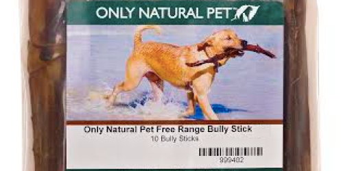 Only Natural Pet Free Range Bully Sticks 10 Count Bag ONLY $8 Shipped – Regularly $30.99