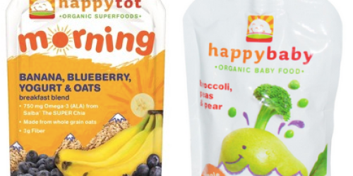 Buy 1 get 1 FREE Happy Baby or Tot Pouch Coupon