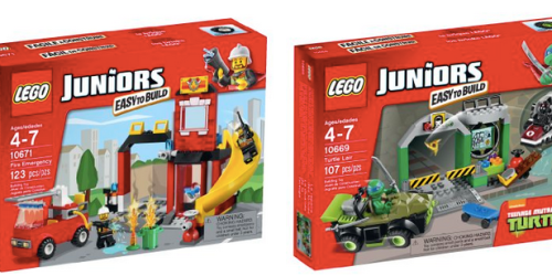 Amazon: LEGO Juniors Fire Emergency  & Turtle Lair Building Sets as Low as $13.84 Each (Regularly $19.99!)
