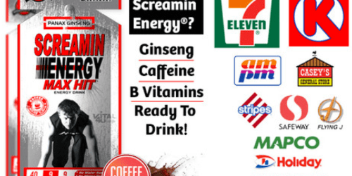 FREE Screamin Energy Max Hit Energy Drink Samples