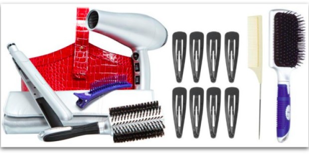 SallyBeautySupply.com: Jilbere Hair Dryer, Flat Iron w/Pouch, Round Brush, Paddle Brush, Comb, Styling Clips & Tote Bag Only $50.97 Shipped (Thru Today!)