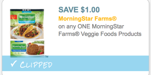 New $1/1 MorningStar Farms Veggie Foods Product Coupon = As Low as Only $1.70 Each at Safeway