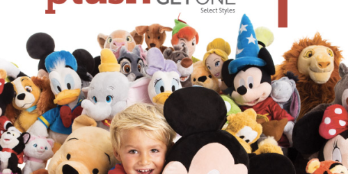 DisneyStore.com: Buy One Plush, Get One for Only $1 (With Prices Starting at Just $7.99 – Regularly $19.95!)