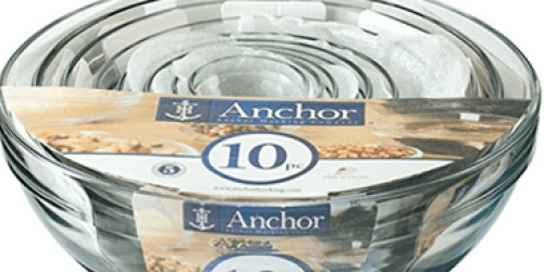 Amazon & Walmart: Anchor Hocking 10-Piece Glass Bowl Set Only $15.97 (Regularly $35)