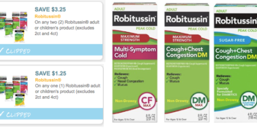 New $3.25/2 Robitussin Adult or Children’s Product Coupon = Great Deals at Walgreens AND Target
