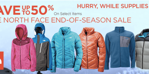 Sports Authority: Up to 50% Off The North Face Items
