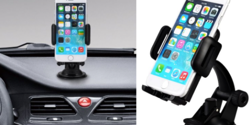 Amazon: Highly Rated Mobile Phone Mount Holder for Windshield or Dashboard Only $9.99 (Regularly $36.99)