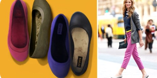 Crocs: Extra 25% Off Sale Styles Thru 2/2 = Women’s Mammoth Flats Only $10.99 (Reg. $39.99) + More