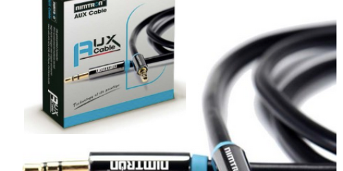 Amazon: Nimtron 3.5mm Stereo Audio Auxiliary Cable Only $4.99 Shipped (Regularly $24.99!)