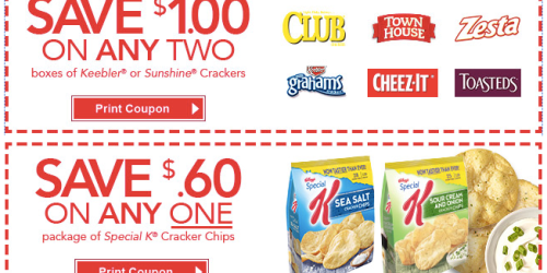 SIX Kellogg’s Coupons: Including Keebler Crackers, Special K Cereal Bars & More (Check Your Email!)