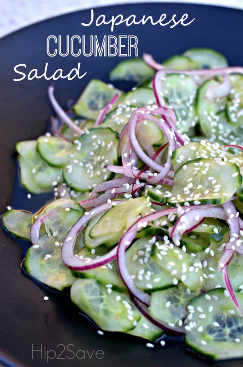 Japanese Cucumber Salad by Hip2Save.com. Try this refreshing salad at your next dinner.