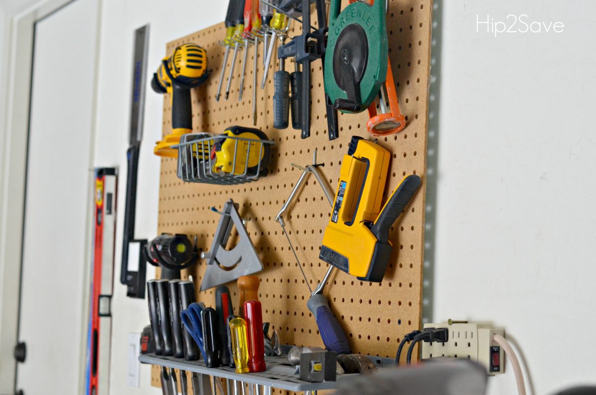 Pegboard for Tool Organization Hip2Save