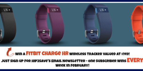 This Week’s Email Subscriber Winner (+ Enter to Win FitBit Charge HR – One Winner Per Week in Feb.)