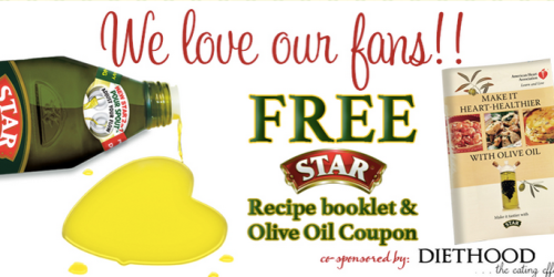 FREE Star Recipe Booklet & Olive Oil Coupon (1st 39,000!)