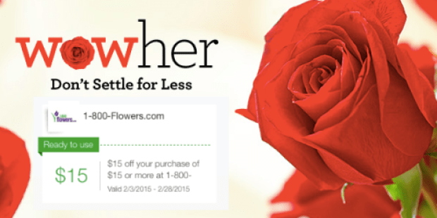 Paypal: Possible Offer for $15 Off $15+ Purchase at 1-800-Flowers.com = Cheap Chocolates & More