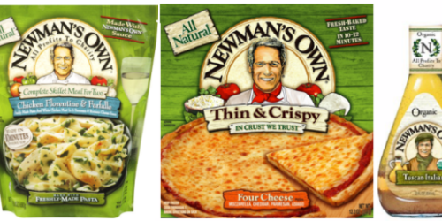 THREE Newman’s Own Product Coupons (+ Newman’s Own All Natural Frozen Pizzas Only $3.75 at Walmart)