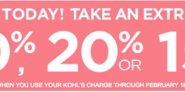 Kohl’s Cardholders: Extra 30% Off Entire Purchase & FREE Shipping + $10 Off $40 Men’s Basics Purchase