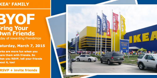 IKEA Bring Your Own Friends Event on March 7th: Free Breakfast, Special Perks & Offers, + More