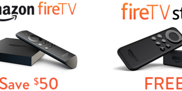 Free Amazon Fire TV Stick OR $50 Off Amazon Fire TV with 3-Month Sling TV Subscription