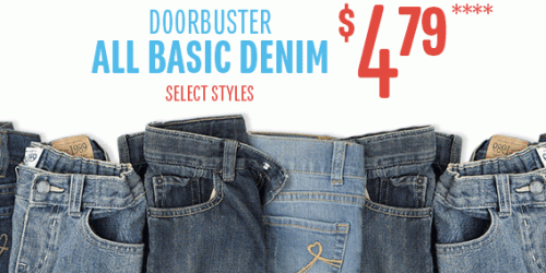 The Children’s Place: Basic Denim $4.79, Graphic Tees $4 + More (In-Store & This Weekend Only)