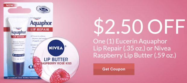 Rite Aid: New $2.50/1 Nivea Lip Butter or Eucerin Aquaphor Lip Repair ...
