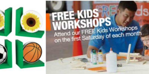 Home Depot & Lowe’s Kid’s Workshops: Register NOW to Make FREE Bookends & a Monster Jam
