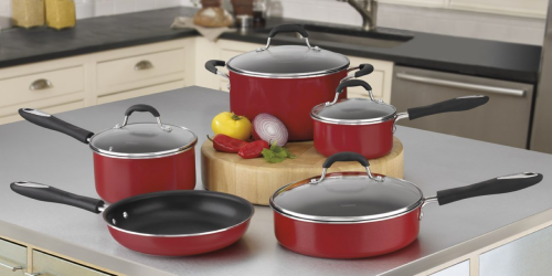 Highly Rated Cuisinart Advantage Nonstick 9-Piece Cookware Set Only $49.95 Shipped (Regularly $220?!)