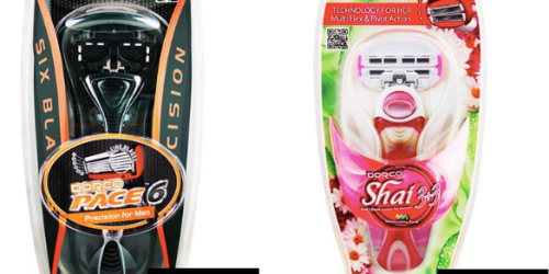 Dorco Men’s & Women’s Razors ONLY $1 Each AND Extra  50% Off Trial Packs (Today Only)