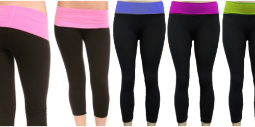 Ladies Yoga Capris 2-Pack ONLY $9.50 Shipped
