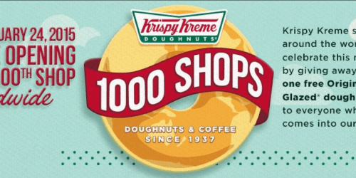 Krispy Kreme: FREE Glazed Doughnut for 1st 1,000 At Every Store – No Purchase Necessary (Tomorrow Only)