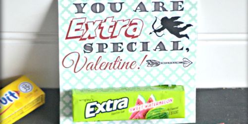Chewing Gum Valentine’s Day Cards (Free Printables)