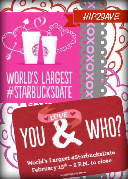 World's Largest #StarbucksDate Hip2Save